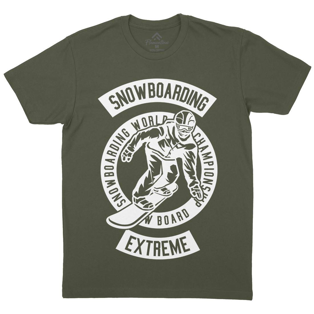 Snowboard Mens Crew Neck T-Shirt Sport B633