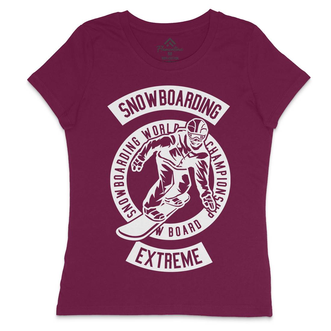 Snowboard Womens Crew Neck T-Shirt Sport B633