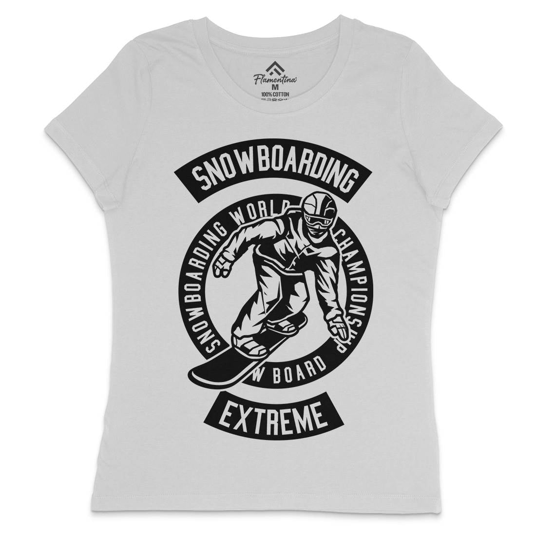 Snowboard Womens Crew Neck T-Shirt Sport B633