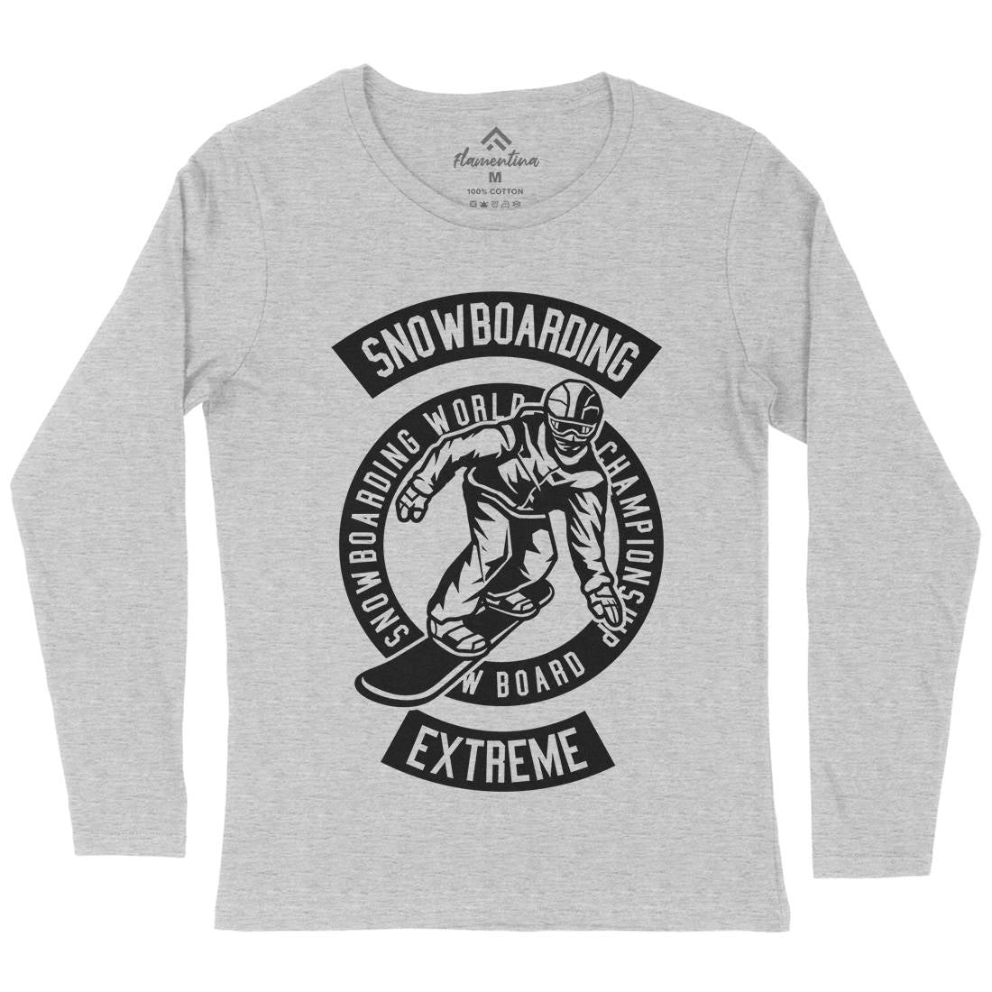 Snowboard Womens Long Sleeve T-Shirt Sport B633