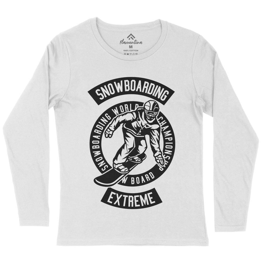 Snowboard Womens Long Sleeve T-Shirt Sport B633