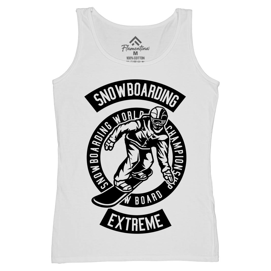 Snowboard Womens Organic Tank Top Vest Sport B633