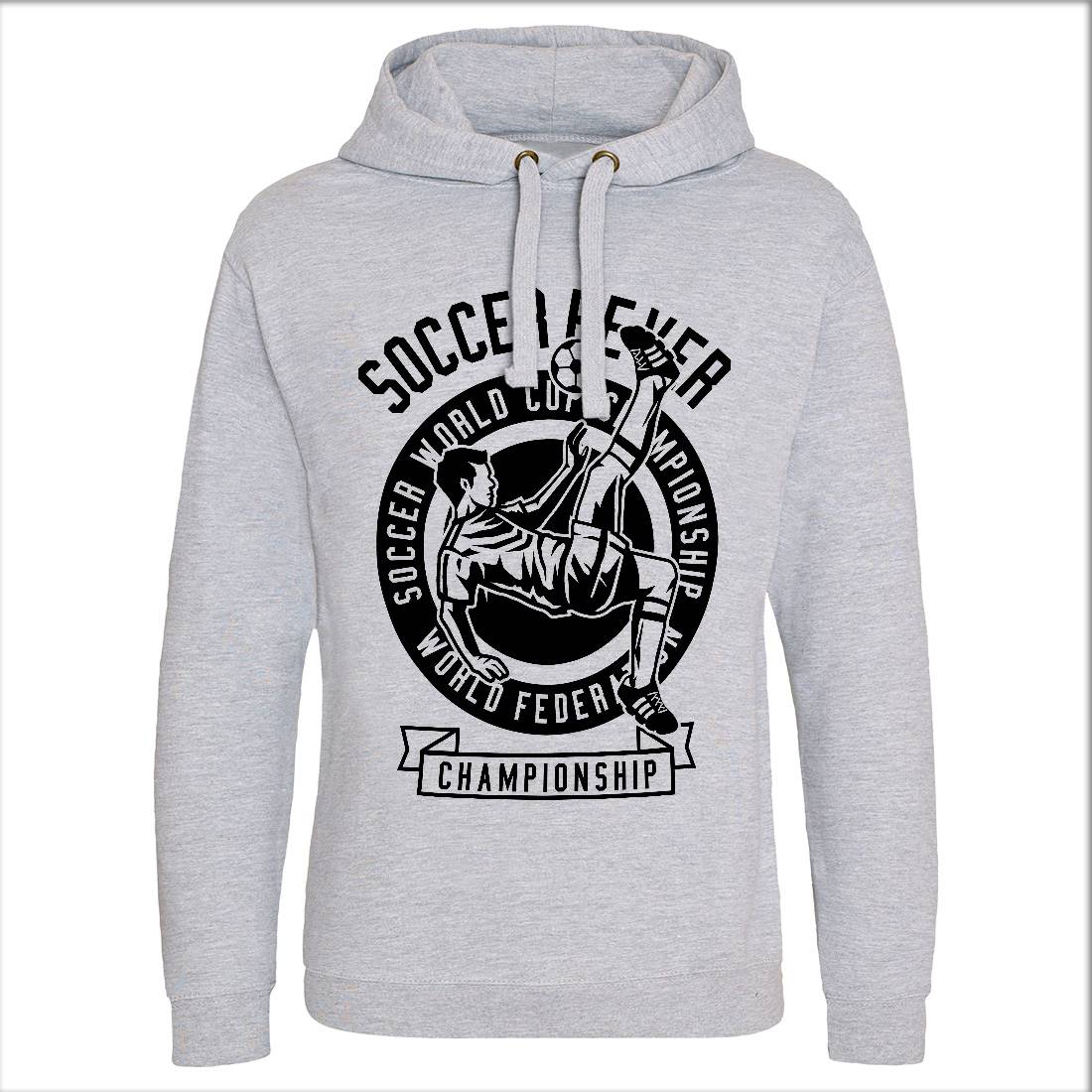 Soccer Fever Mens Hoodie Without Pocket Sport B634
