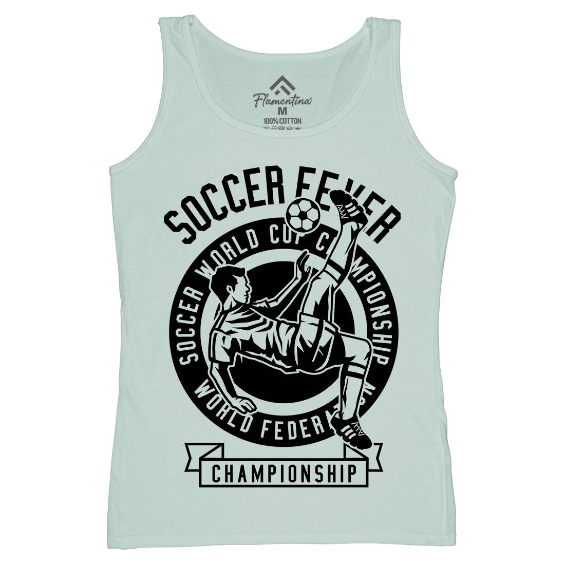 Soccer Fever Womens Organic Tank Top Vest Sport B634
