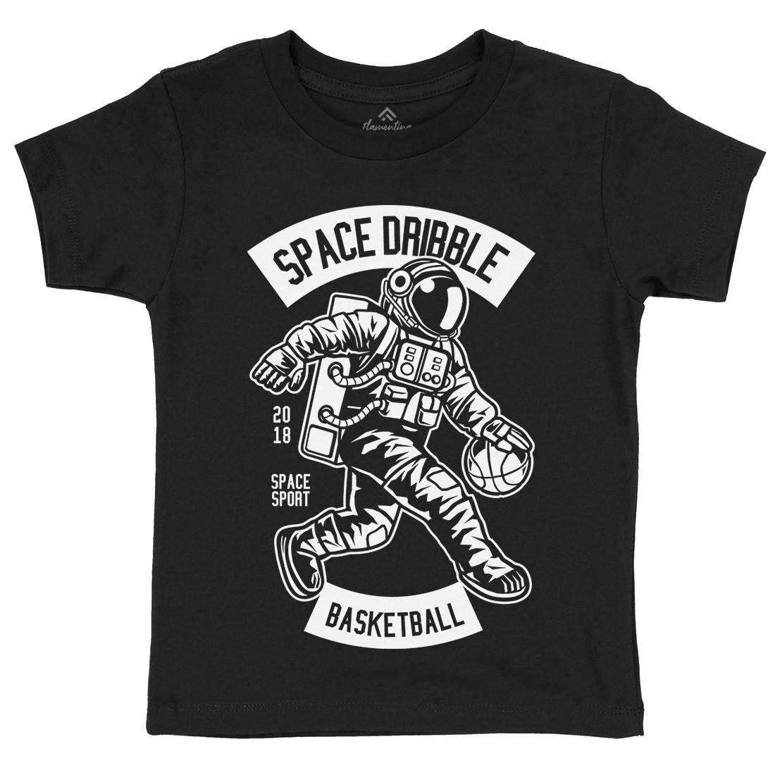 Dribble Kids Crew Neck T-Shirt Space B635