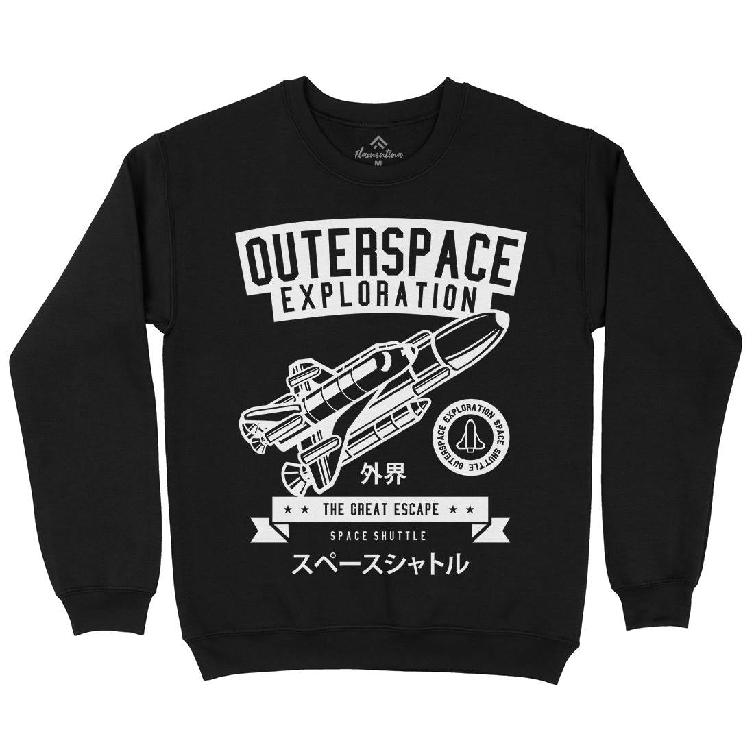 Shuttle Kids Crew Neck Sweatshirt Space B636