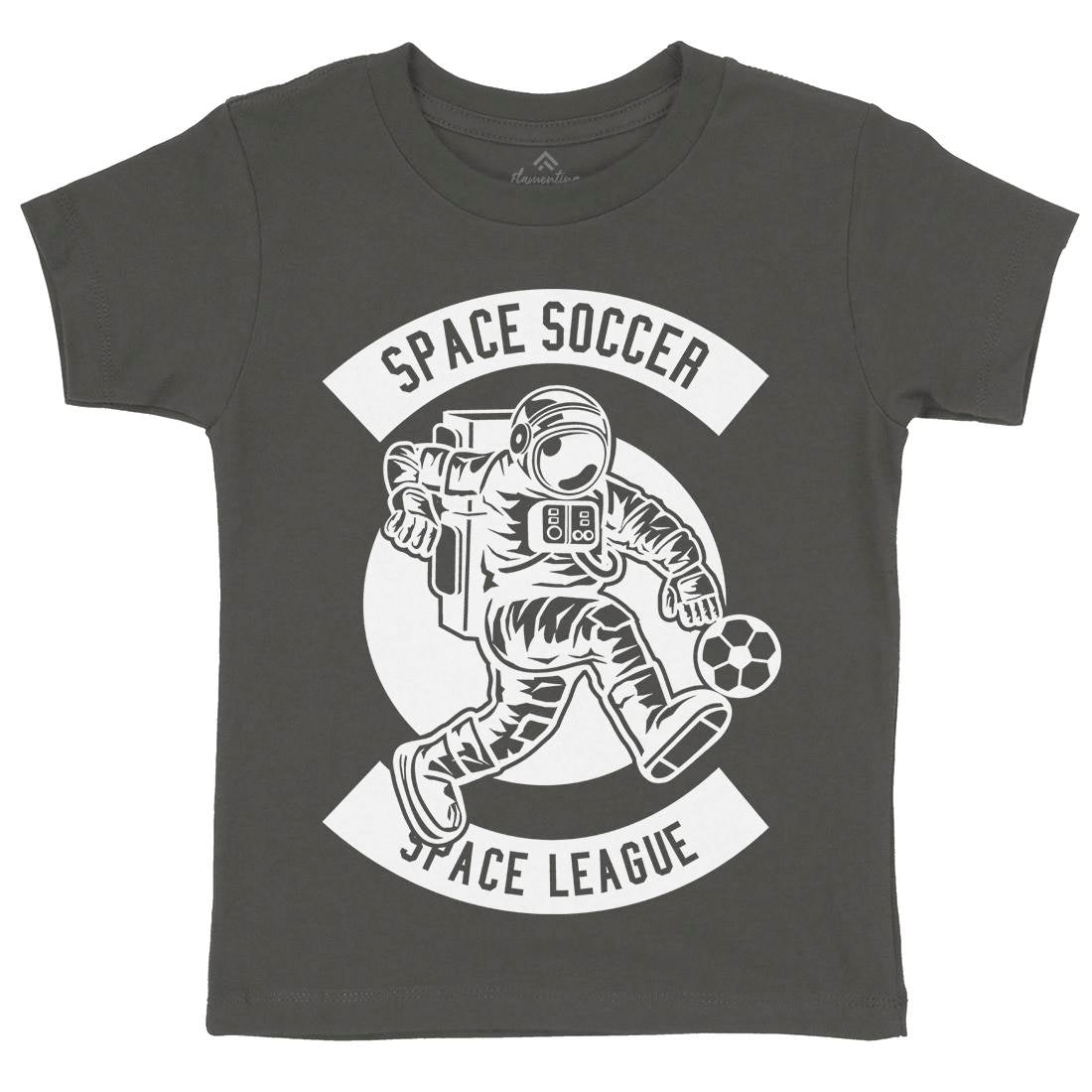 Soccer Kids Crew Neck T-Shirt Space B637