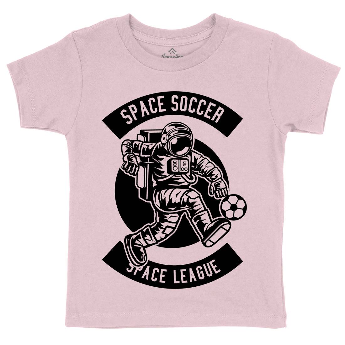 Soccer Kids Organic Crew Neck T-Shirt Space B637
