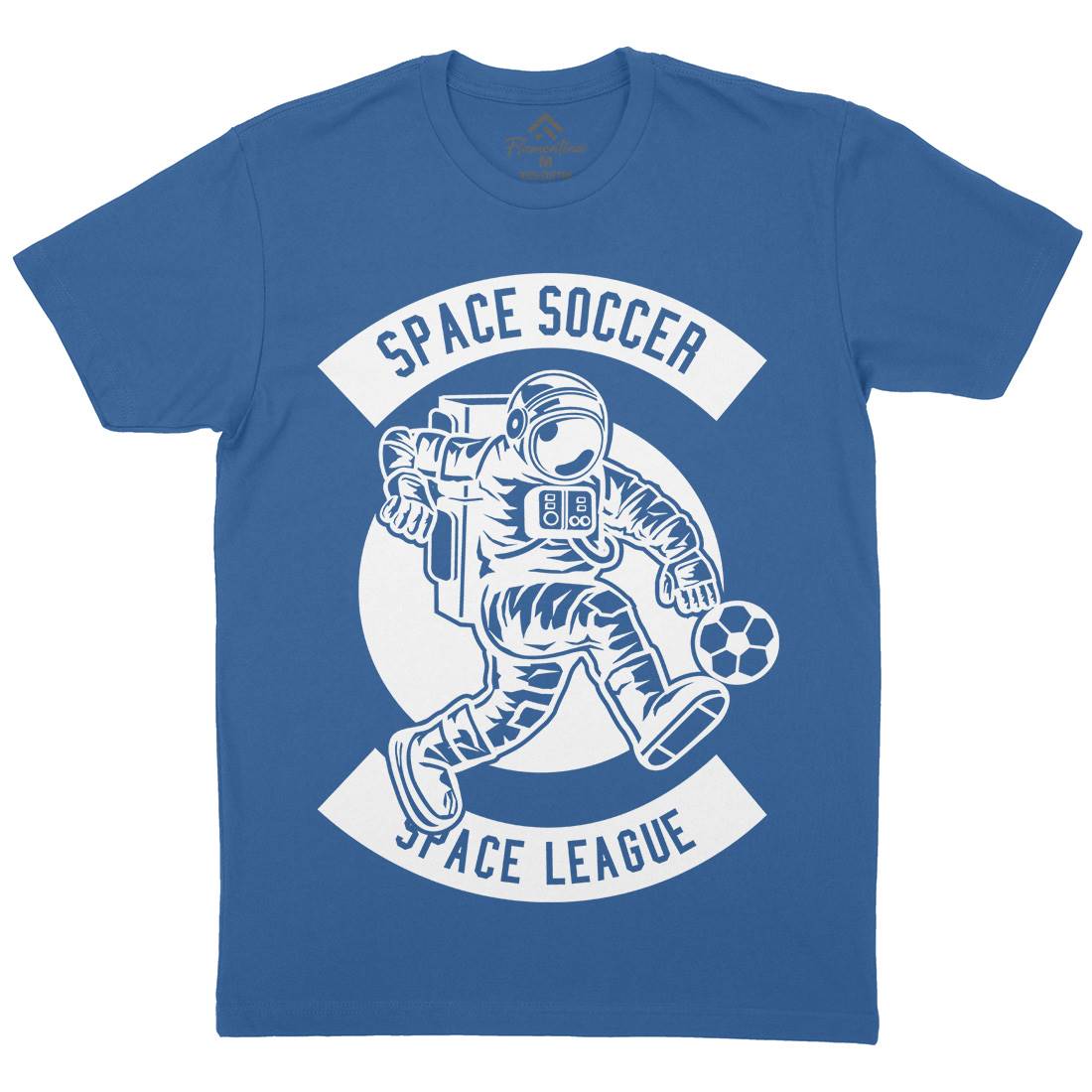Soccer Mens Crew Neck T-Shirt Space B637