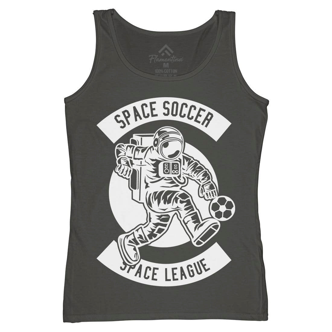 Soccer Womens Organic Tank Top Vest Space B637
