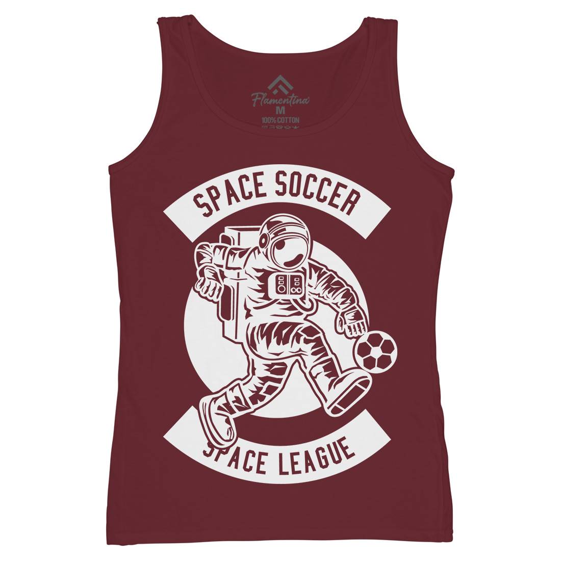 Soccer Womens Organic Tank Top Vest Space B637