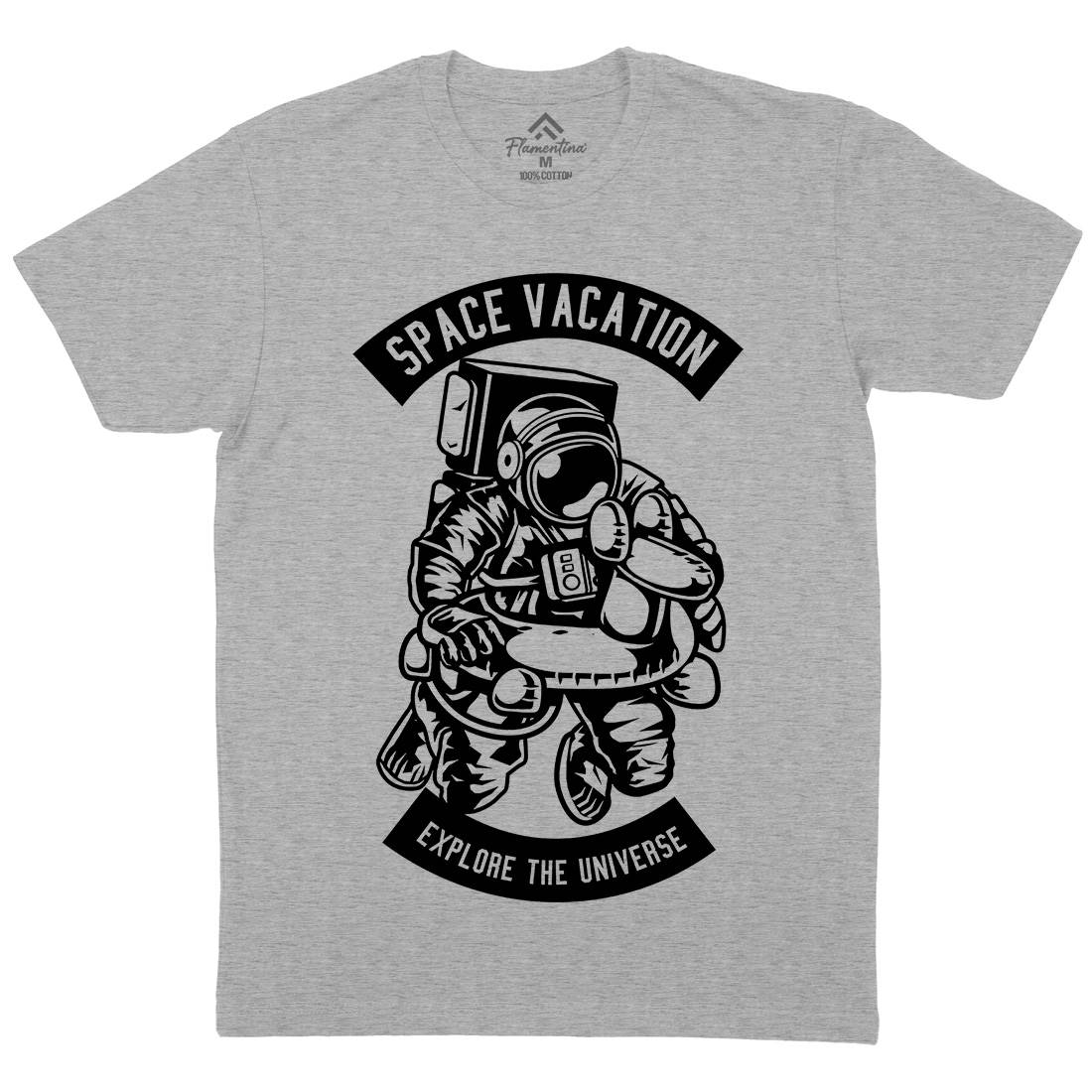 Vacation Mens Organic Crew Neck T-Shirt Space B639