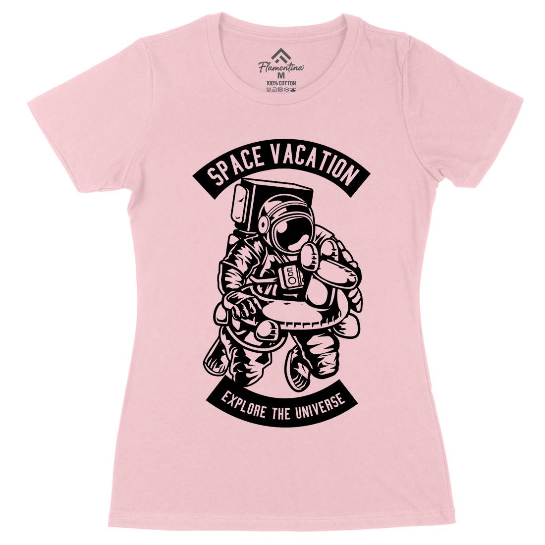 Vacation Womens Organic Crew Neck T-Shirt Space B639