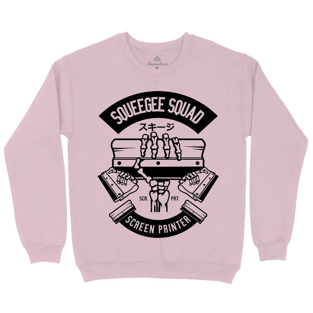 Squeegee Squad Kids Crew Neck Sweatshirt Retro B642