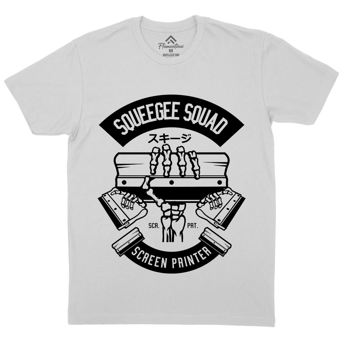 Squeegee Squad Mens Crew Neck T-Shirt Retro B642