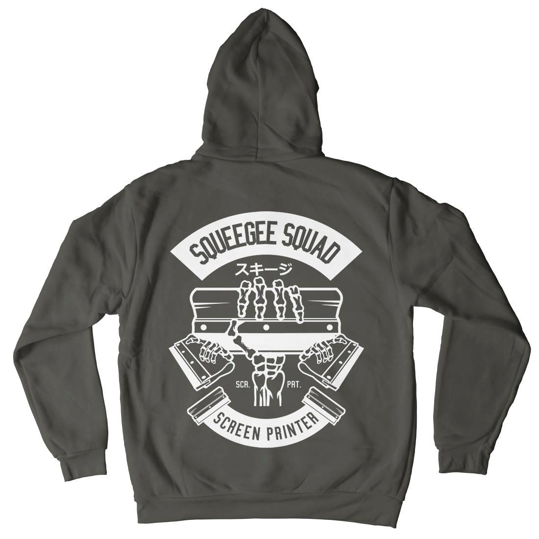 Squeegee Squad Mens Hoodie With Pocket Retro B642