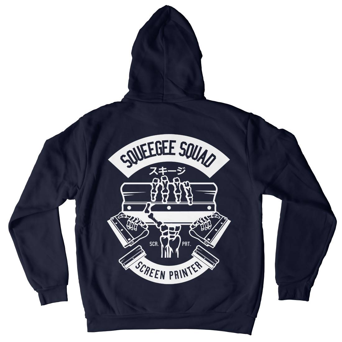 Squeegee Squad Mens Hoodie With Pocket Retro B642