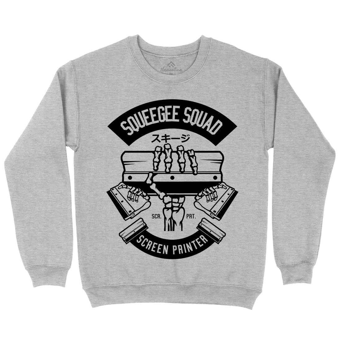 Squeegee Squad Mens Crew Neck Sweatshirt Retro B642