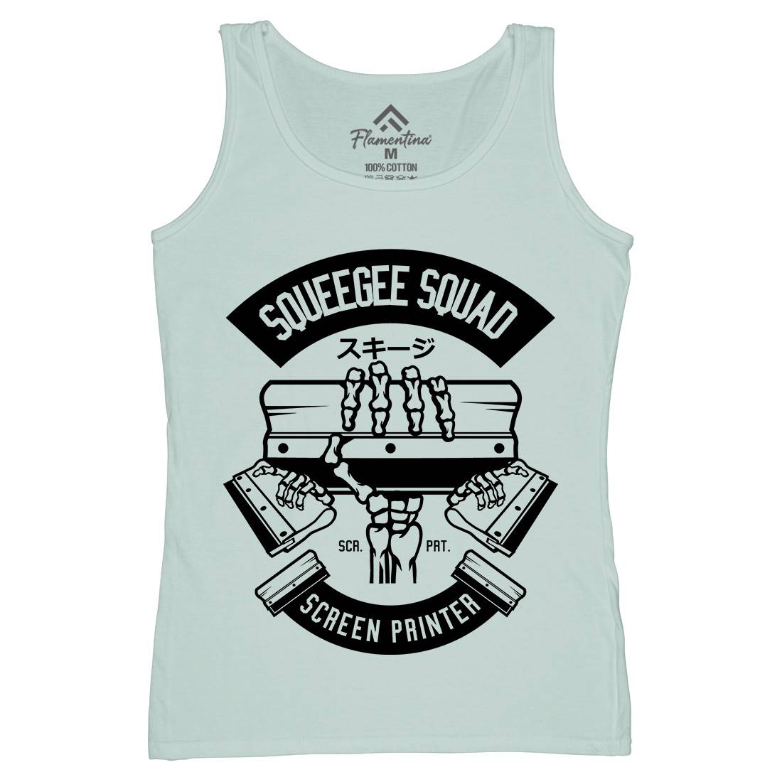 Squeegee Squad Womens Organic Tank Top Vest Retro B642