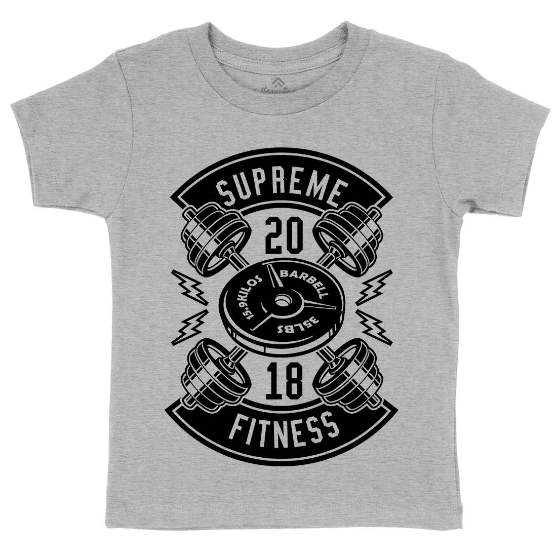 Supreme Fitness Kids Crew Neck T-Shirt Gym B646