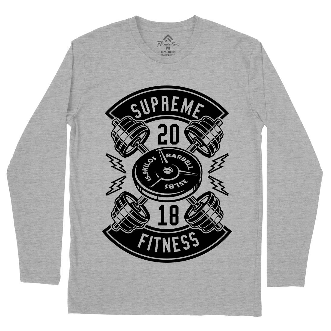 Supreme Fitness Mens Long Sleeve T-Shirt Gym B646