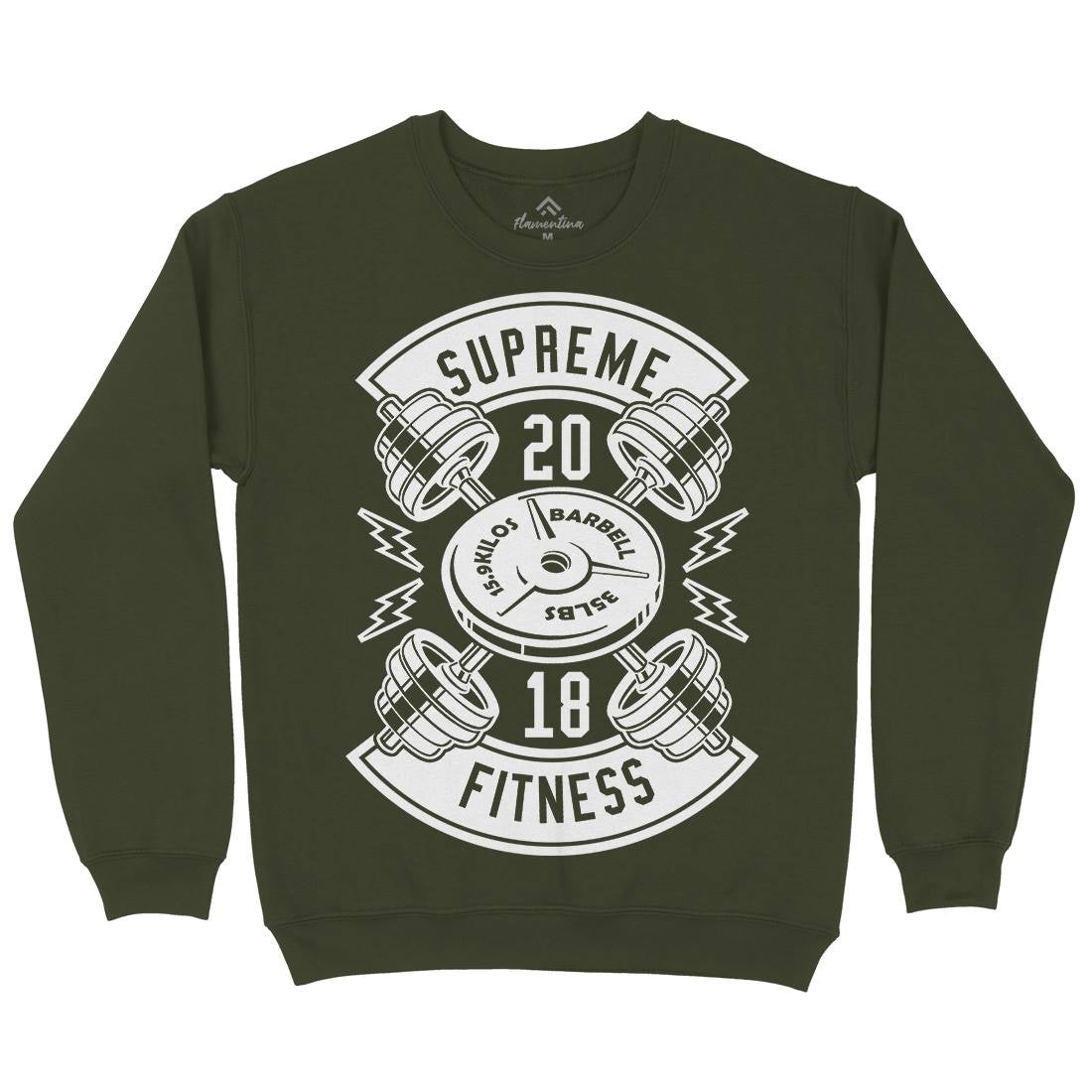 Supreme Fitness Mens Crew Neck Sweatshirt Gym B646