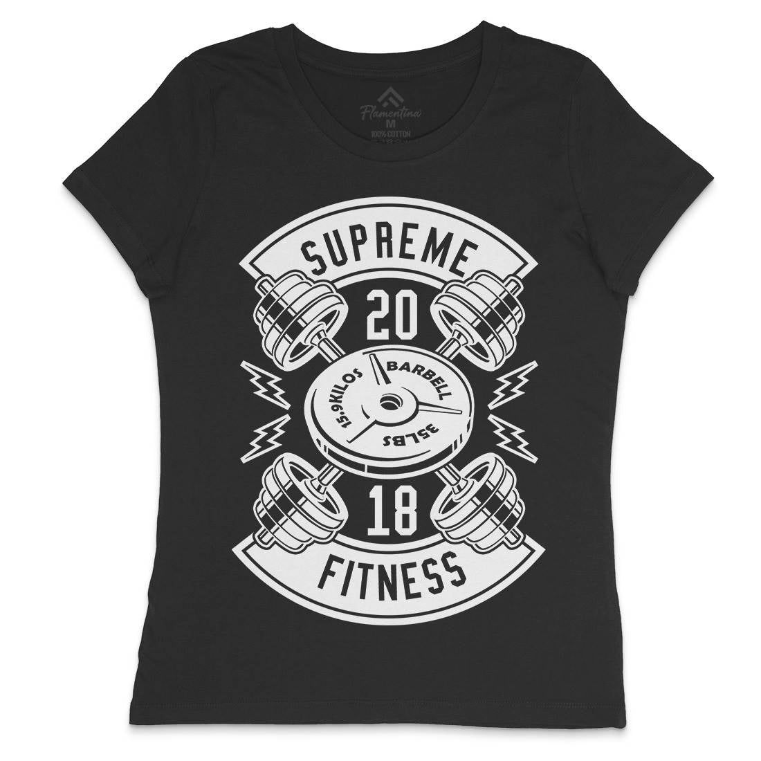 Supreme Fitness Womens Crew Neck T-Shirt Gym B646
