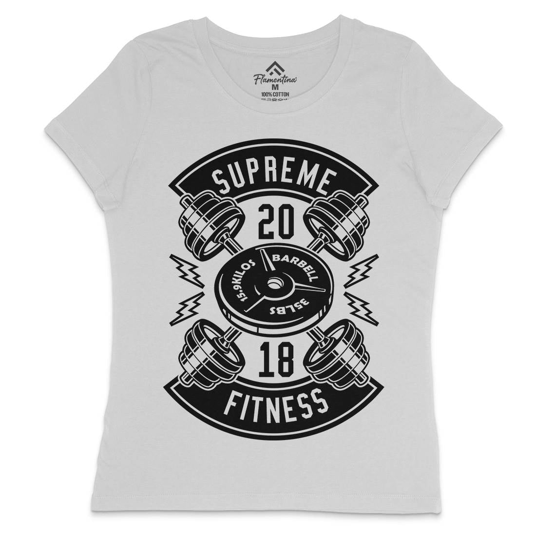 Supreme Fitness Womens Crew Neck T-Shirt Gym B646
