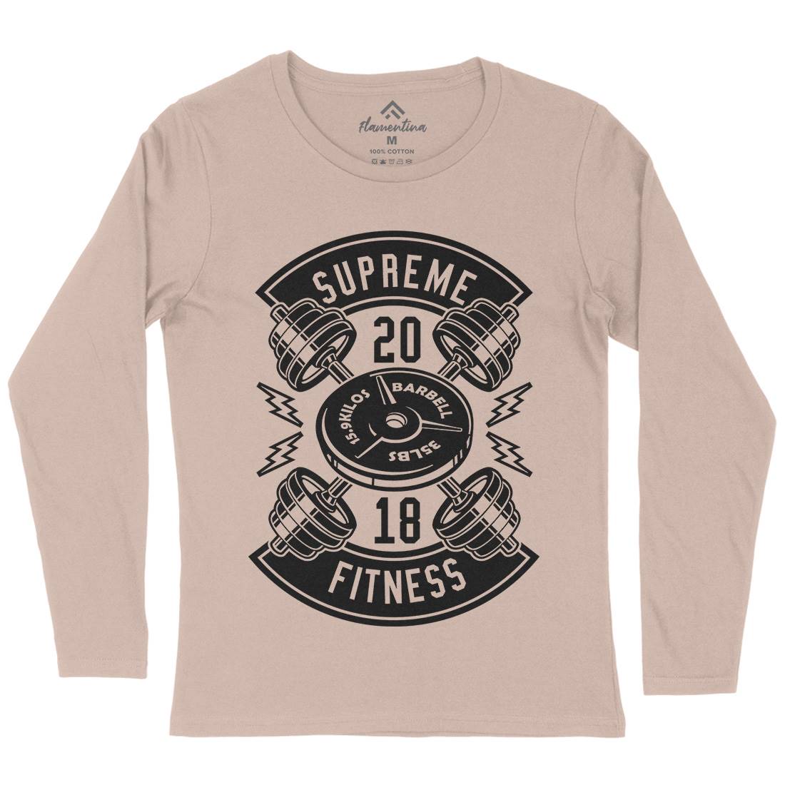 Supreme Fitness Womens Long Sleeve T-Shirt Gym B646