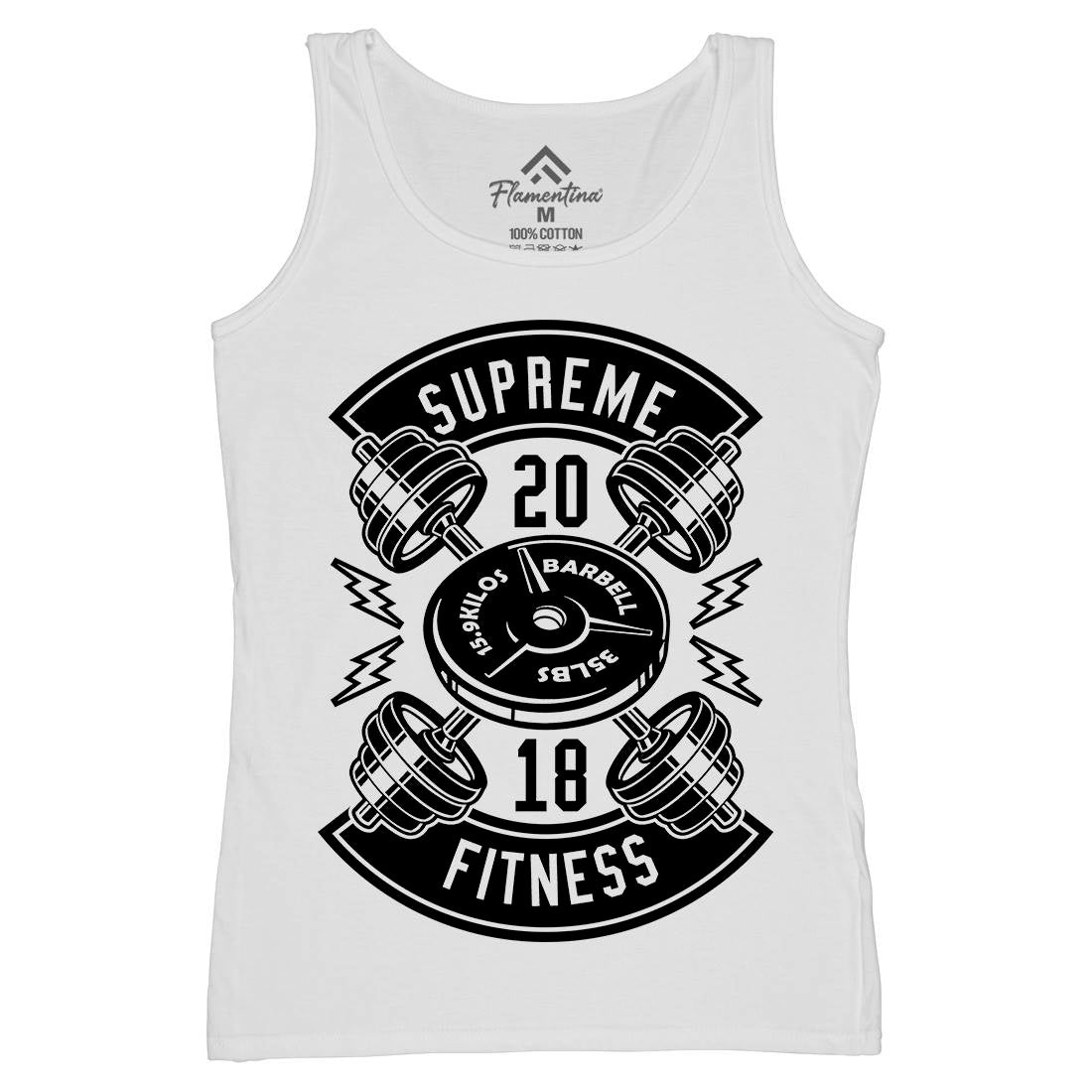 Supreme Fitness Womens Organic Tank Top Vest Gym B646