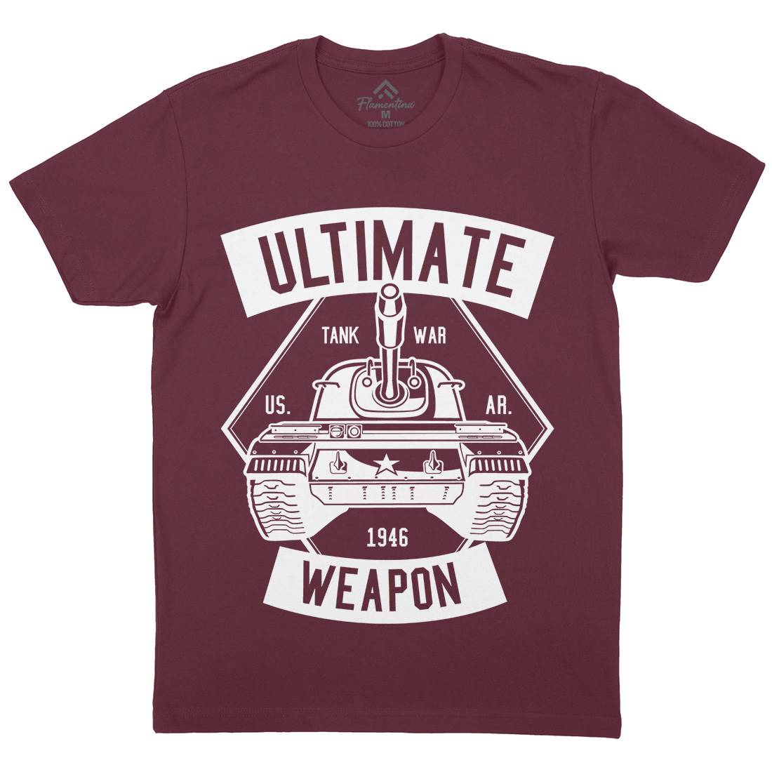Tank War Ultimate Weapon Mens Crew Neck T-Shirt Army B649