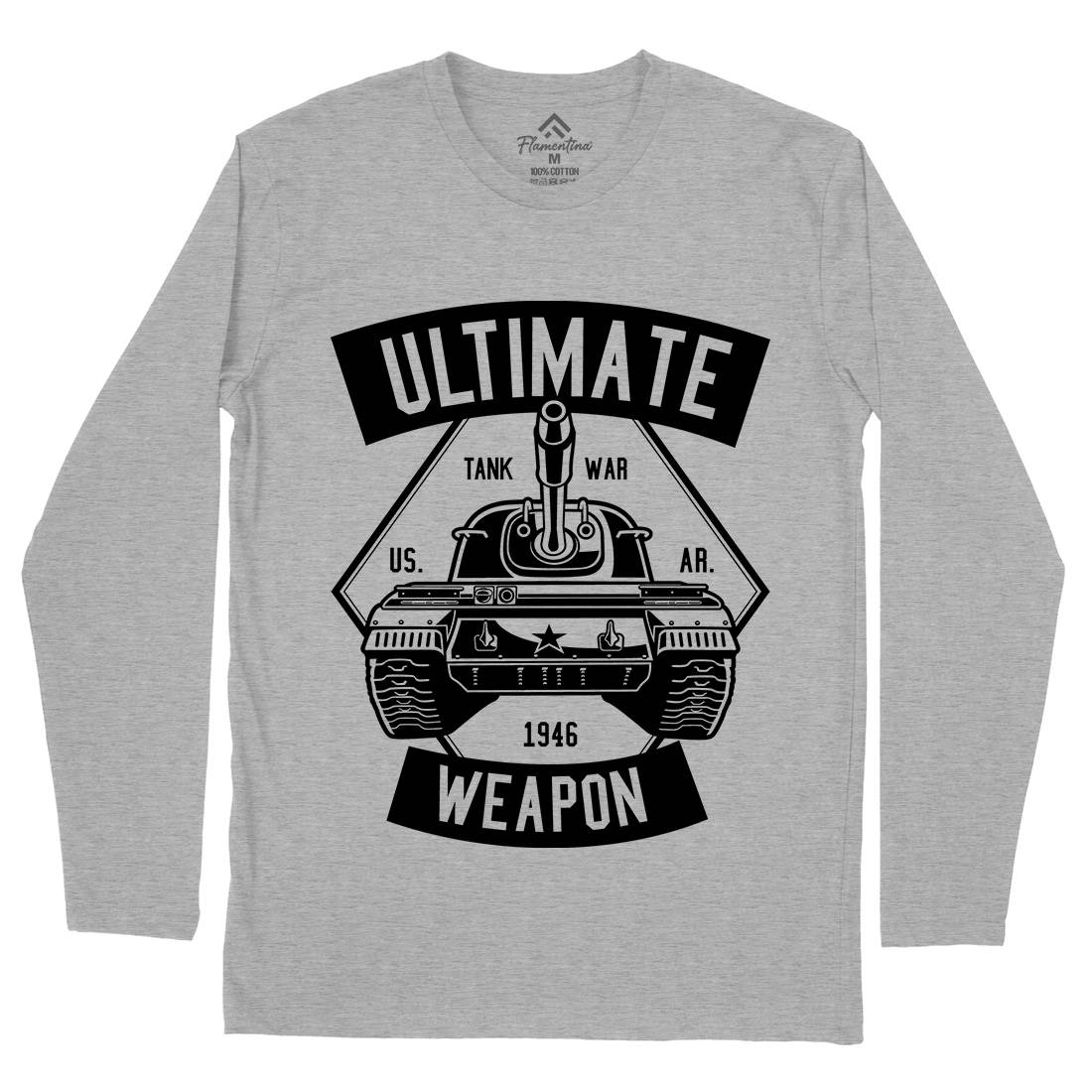 Tank War Ultimate Weapon Mens Long Sleeve T-Shirt Army B649