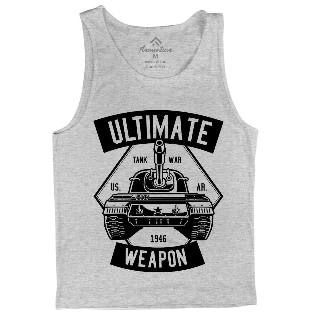 Tank War Ultimate Weapon Mens Tank Top Vest Army B649