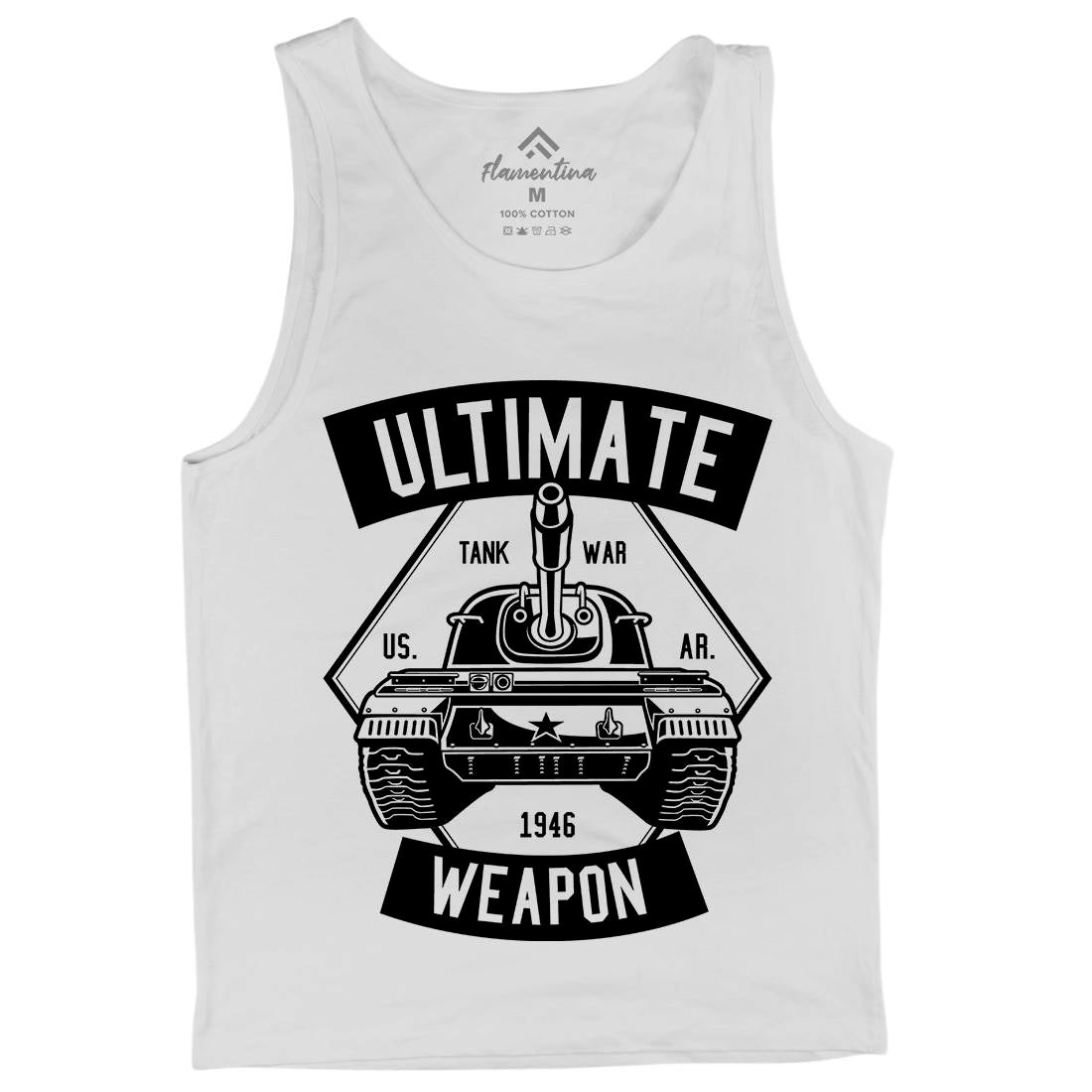 Tank War Ultimate Weapon Mens Tank Top Vest Army B649