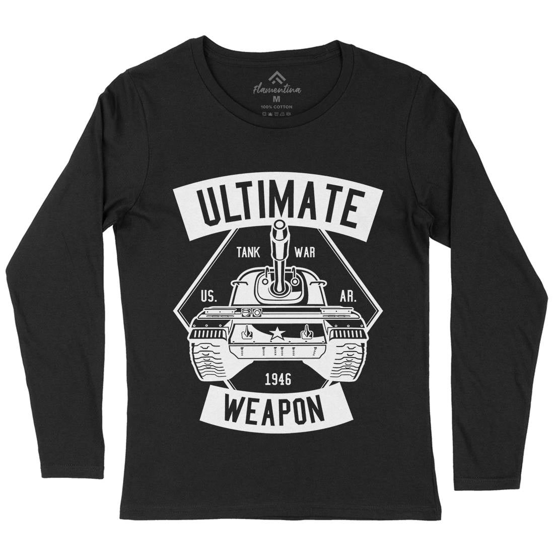 Tank War Ultimate Weapon Womens Long Sleeve T-Shirt Army B649