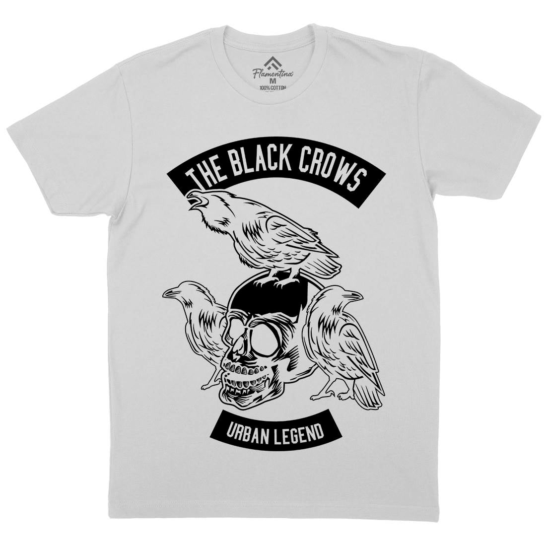 The Black Crows Mens Crew Neck T-Shirt Horror B650