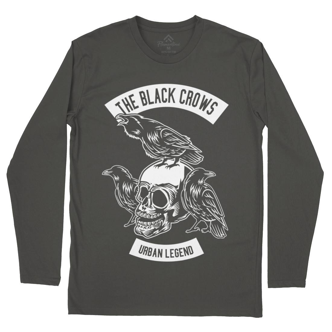 The Black Crows Mens Long Sleeve T-Shirt Horror B650