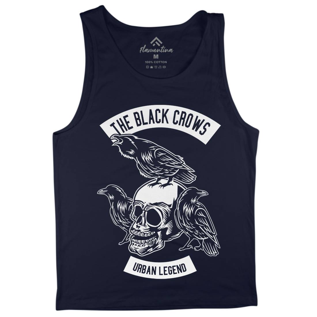 The Black Crows Mens Tank Top Vest Horror B650