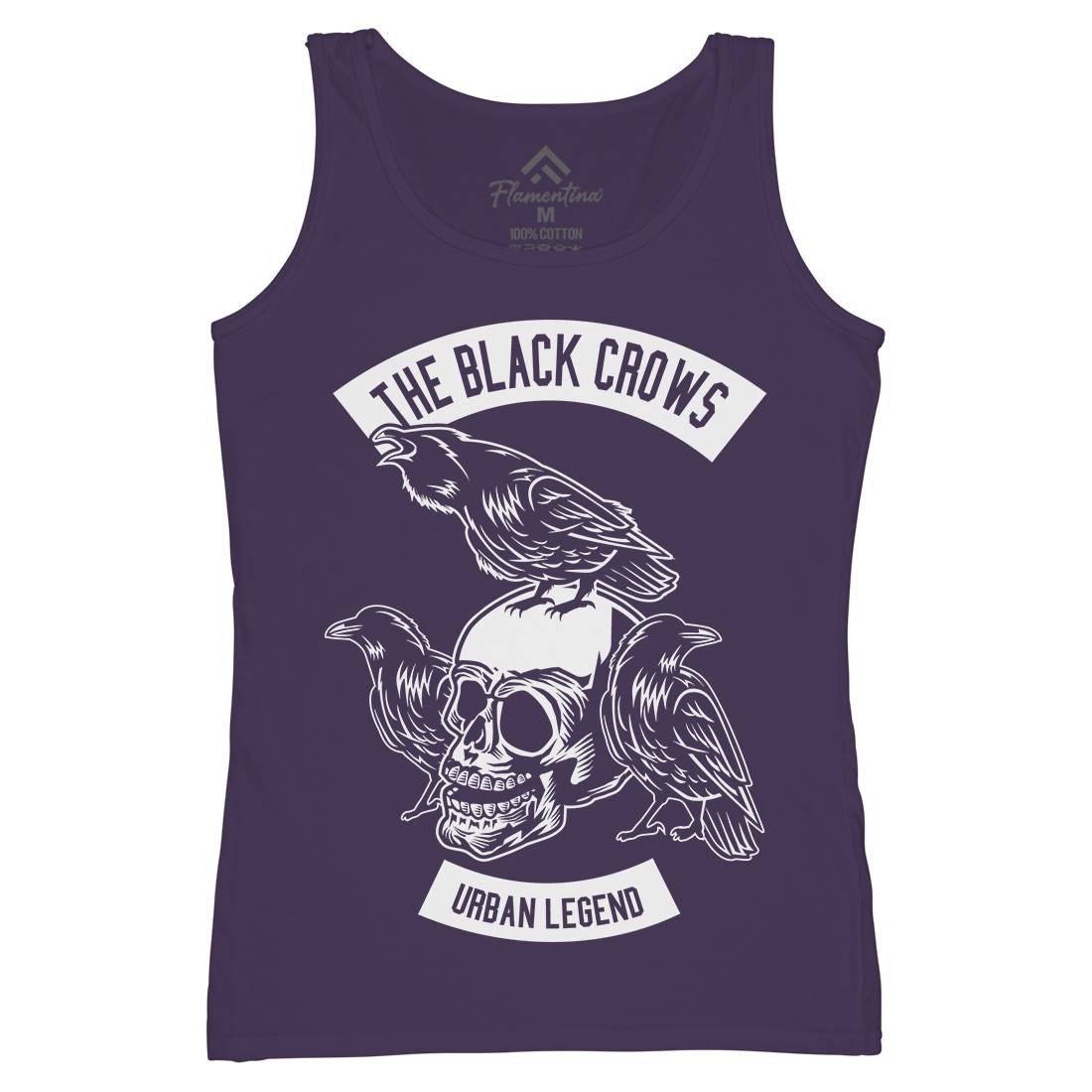 The Black Crows Womens Organic Tank Top Vest Horror B650
