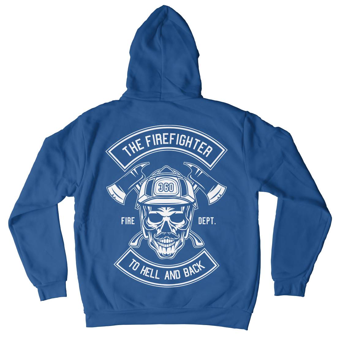 The Fire Fighter Mens Hoodie With Pocket Firefighters B651