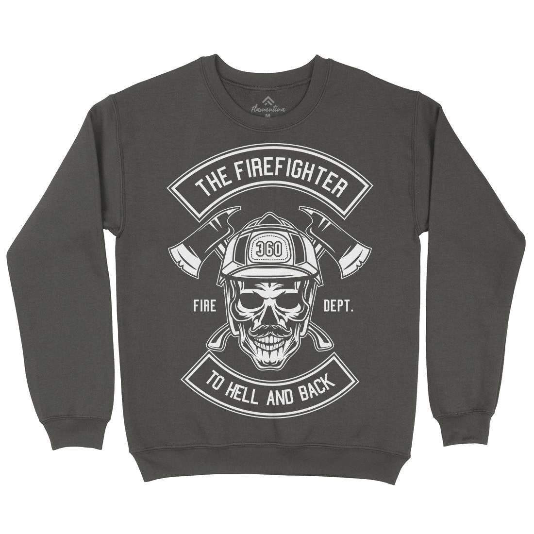 The Fire Fighter Kids Crew Neck Sweatshirt Firefighters B651