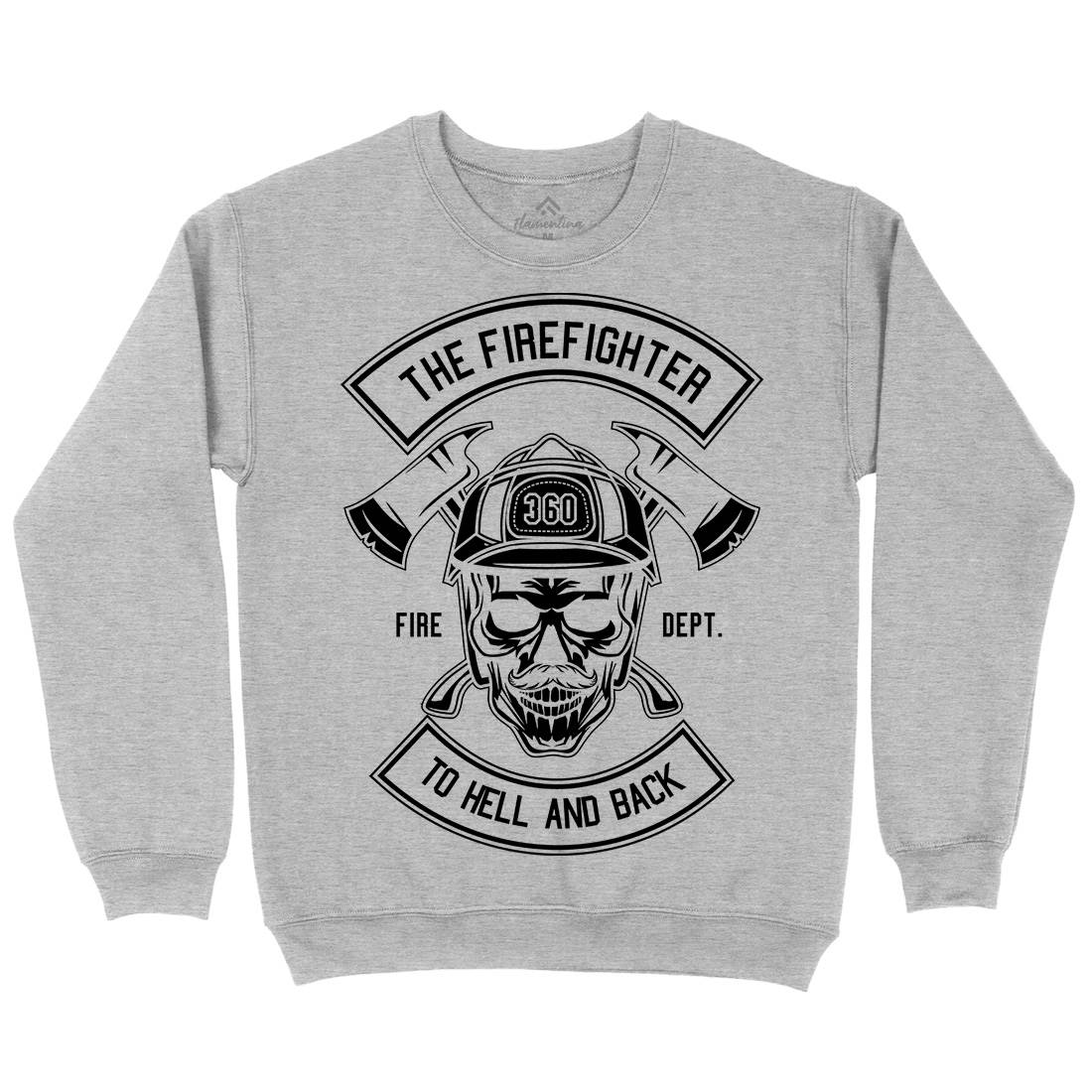 The Fire Fighter Kids Crew Neck Sweatshirt Firefighters B651