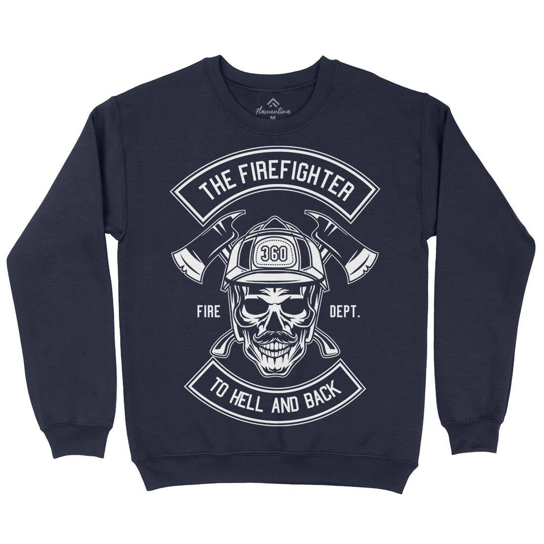 The Fire Fighter Kids Crew Neck Sweatshirt Firefighters B651