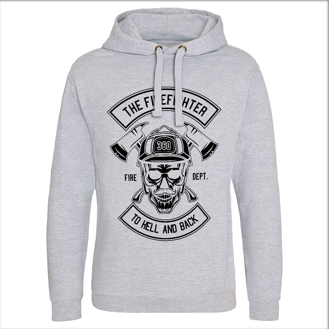 The Fire Fighter Mens Hoodie Without Pocket Firefighters B651