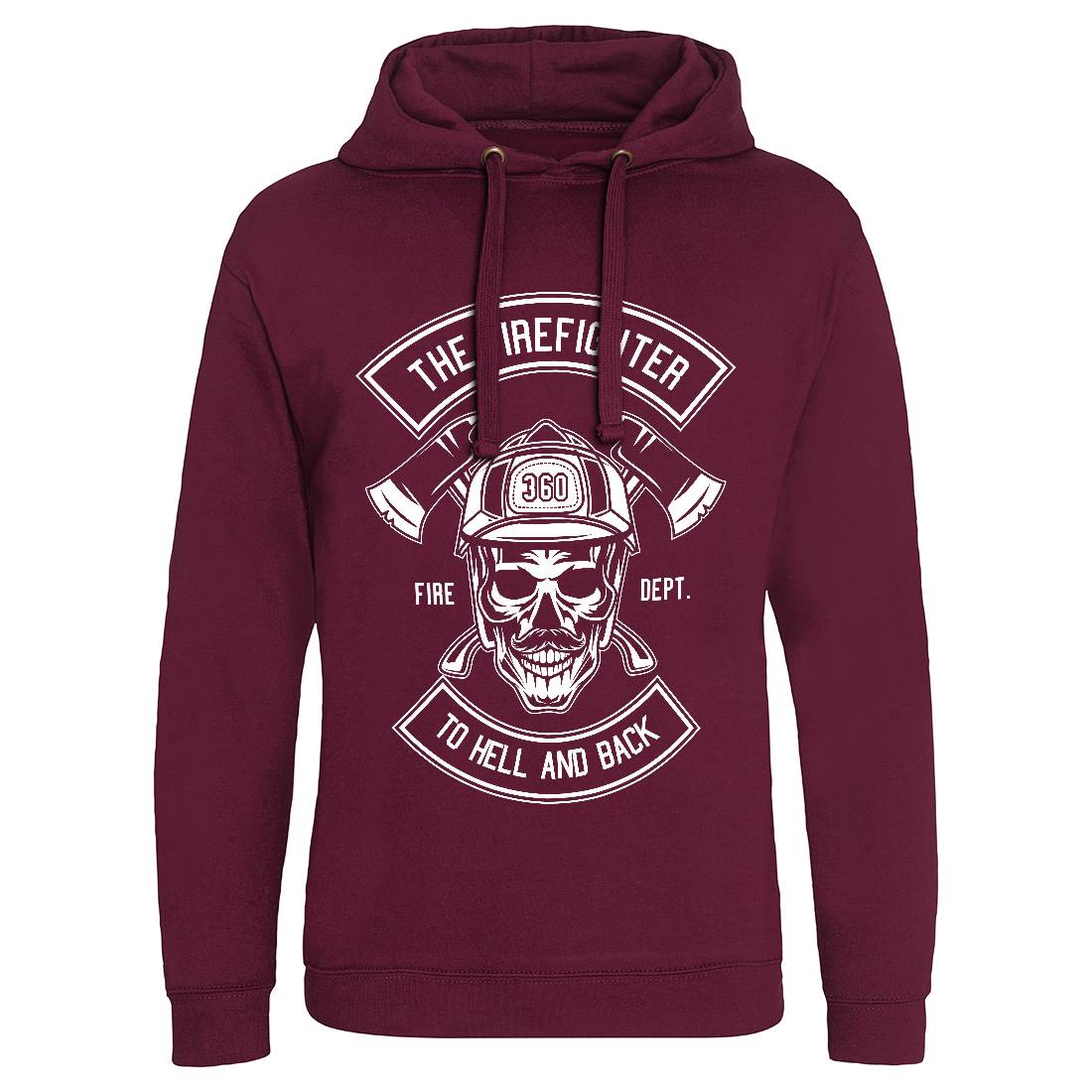 The Fire Fighter Mens Hoodie Without Pocket Firefighters B651