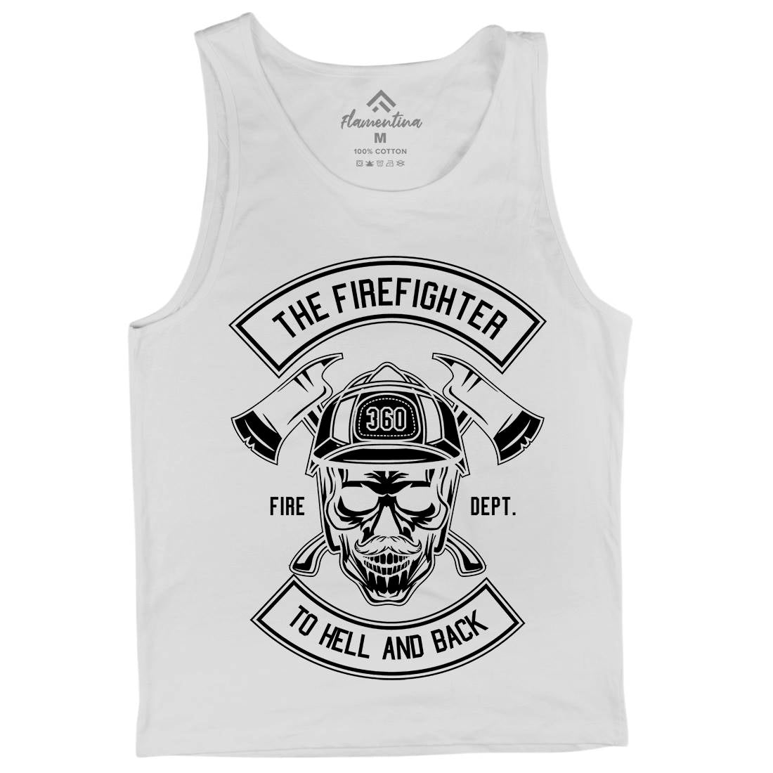 The Fire Fighter Mens Tank Top Vest Firefighters B651