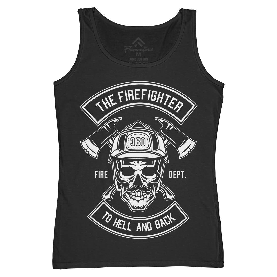 The Fire Fighter Womens Organic Tank Top Vest Firefighters B651