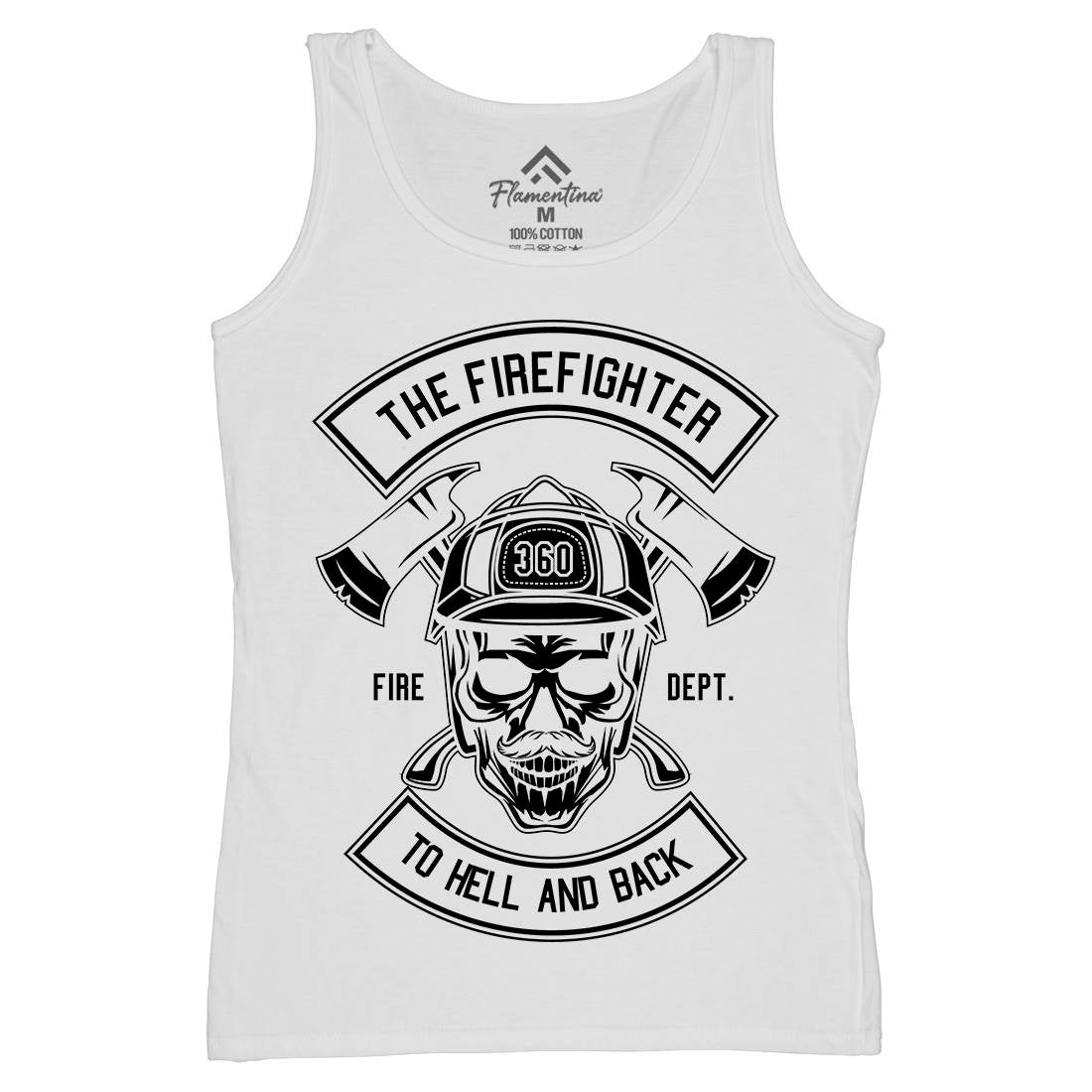 The Fire Fighter Womens Organic Tank Top Vest Firefighters B651