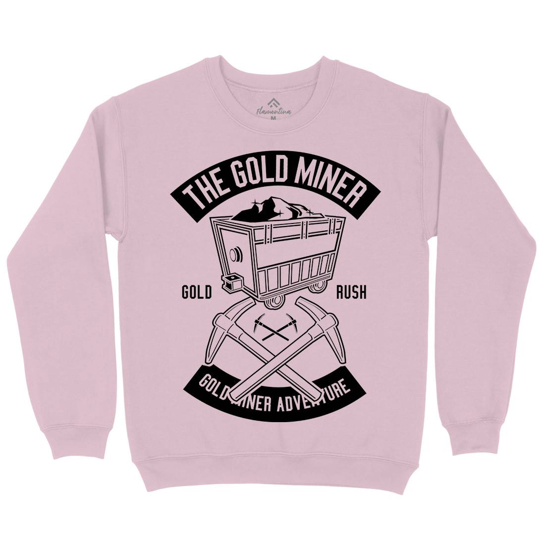 The Gold Miner Kids Crew Neck Sweatshirt Retro B652