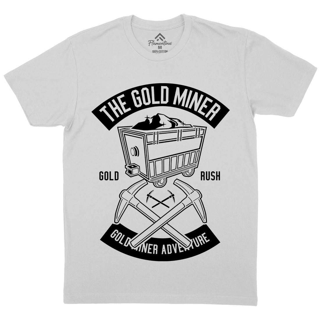 The Gold Miner Mens Crew Neck T-Shirt Retro B652